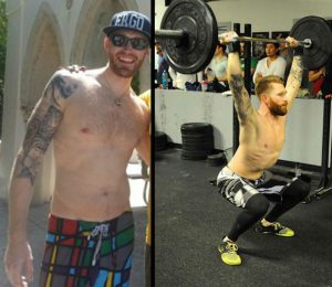 Patrick Moen before and after crossfit